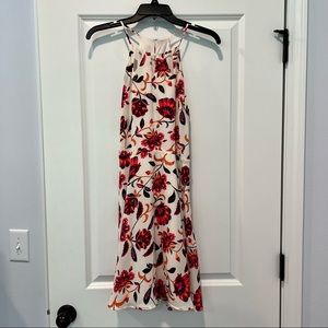 Express White and Neon Floral Dress